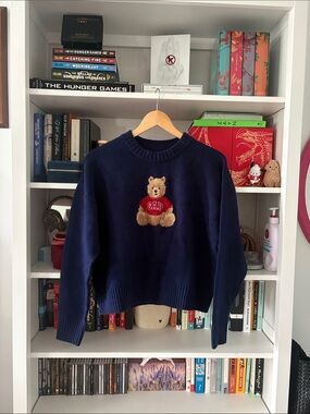 BNWT gap cotton blend teddy sweater in size S